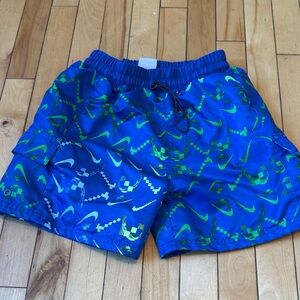 Boys Bike Patterned Swim Shorts